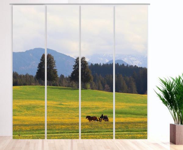 Auf dem Weg, Flächenvorhang 4er Set